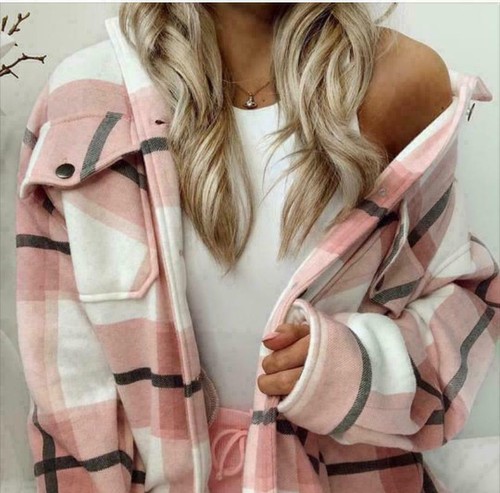 Damen karo fleece freizeit - karo,