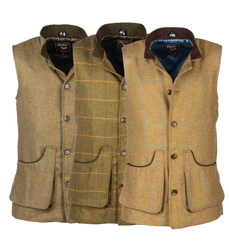Herren tweed gilets - herren, schießen