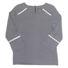 Damen Top Schwarz Langarm