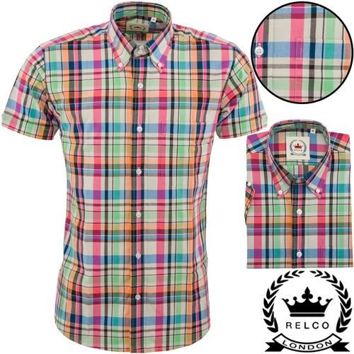 Relco herren hemd mehrfarbig - relco,