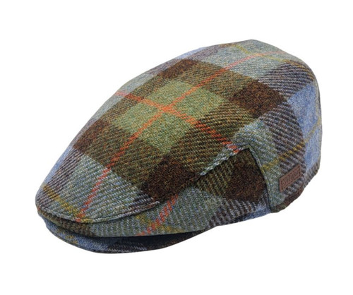 Herren wolle tartan flatcap - tartan,